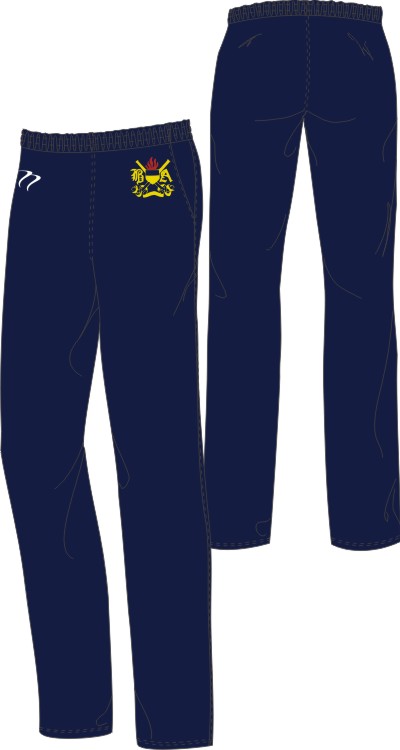 Burnt Ash Unisex Navy Tracksuit Bottom